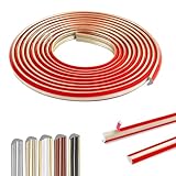 300cm 弾性モールディングトリム自己接着性、PVC ピール&スティックトリム 防水、パネルモールディング DIYホームデコレーション、壁、コーナー、窓ドアフレームの モールディング(12x9mm / シャンパンゴールド)