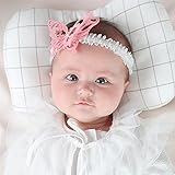 Kingkingming ベビーヘアアクセサリー蝶ヘアバンド女の子バプテスマヘッドバンドベビーヘッドバンドクリエイティブかわいいヘッドウェア子供の日ギフト