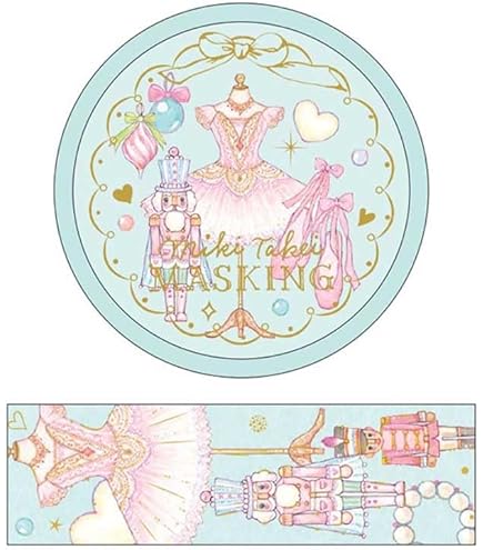 たけいみき マスキングテープ3巻き バレエ・雑貨・文具＞MikiTakei（たけいみき）マスキングテープ