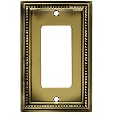 Franklin真鍮ビーズシングルスイッチプレート/カバー Single Decorator 171907 1
