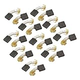 uxcell　電動ドリルモーターカーボンブラシ　17.5 x 17 x 7mm 　ブラック　20個入り