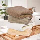 [AOSLE]タオル タオルセット マイクロファイバータオル 柔らか肌触り 引っ掛けやすい 瞬間吸水 速乾 耐久性 毛羽落ち少ない 抗菌 防