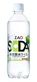 炭酸水 ZAO SODA 強炭酸水 500ml×24本 (500ml, ライム)
