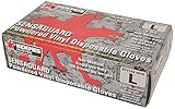 MCR Safety 5019S Vinyl Disposable Industrial Food Service Grade Powdered Gloves Small 1-Box of 100 G