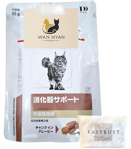 Amazon | 猫用 消化器サポート 可溶性繊維 ウェット パウチ 85g×24袋