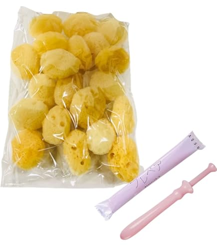 Amazon.co.jp: トイズファンの天然海綿 女性用 海外直輸入品 パフ