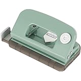 カール事務器(CARL) 穴あけパンチ 小型 デコレパンチ 2穴 10枚 ライトグリーン DPN-35-U