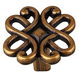 BQLZRアンティークブロンズ30 x 22 mmヴィンテージ家具ハードウェアキャビネット引き出しドアバタフライハンドル1つ穴プルノブ