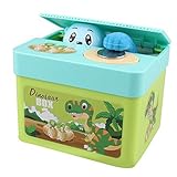 Just Us恐竜Mechanical Adorable Kid Coin Bank保存ボックスCatoon子犬ロボットMoney Hungryボックスコレクション貯金箱