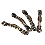 4個ヴィンテージヨーロッパブロンズアンティークプルは引き出しキャビネット Sサイズ