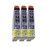 EPSON（エプソン用）IC69L-BK(BK/ブラック)-3本セット Bumba製互換インクカートリッジ ICチップ付き 残量表示機能付き 【１年商品保証】69-BK3