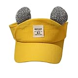 Lieteuy 子供 幼児 赤ちゃん 帽子 かわいい ソリッド 帽子 ボング レース ハットピーク 野球帽子 Sunhat (イエロー)