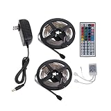 LEDストリップライト、liyudl 300led RGB 3528 SMD 16.4 Ft柔軟なライトストリップ、TVバック照明キット、クリスマスホリデーホームキッチン車バーインドアパーティー装飾+