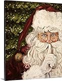 Patricia Pintoプレミアムシックラップキャンバス壁アート印刷題名Secret Santa 24" x 30" 2106267_24_24x30_none