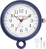 [リトルマジック]【可愛くてプロ仕様】【公式】[自分で電池交換可][日本製ムーブメント] ナースウォッチ 懐中時計 時計 コロレ30(NAS30-DNVダークネイビー）