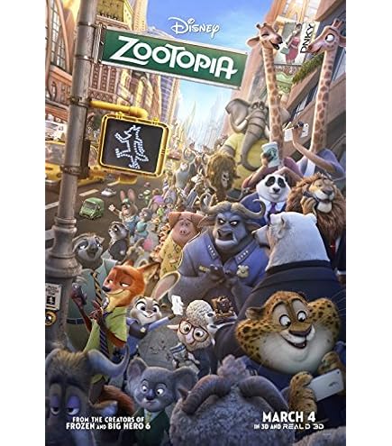 Amazon.co.jp: 映画ポスター ズートピア-16 ポスター アートキャンバス