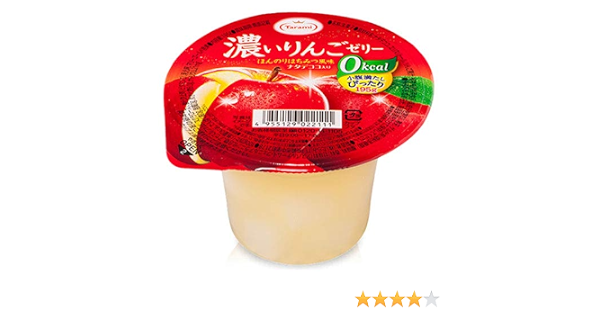 Amazon たらみ 濃いゼロカロリー 濃いりんごゼリー0kcal 195g 24 6 4 個入 たらみ ゼリー 通販