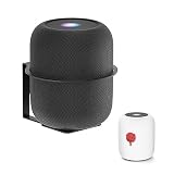 高耐久スピーカー壁マウント Homepod 1 & Homepod 2用 防塵カバー付き Homepod壁マウント用 - 金属製壁マウントブラケット Homepod第1世代および第2世代用 取り付け簡単 ブラック
