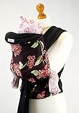 Palm and Pond Porte bebe mei tai - motif floral rose et mauve
