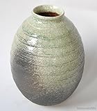縁釉千段長花瓶　9号 （信楽焼・花瓶・花入れ・花器・壺・壷・水盤・H）　※幸せを呼ぶ幸運の黄色「風の水琴工房オリジナルキーホルダー」付きセット商品