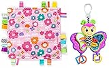 Baby Activity Gift Set Playgro Blossom Butterfly on the go and Bright Starts Taggies Plush Flower Se