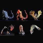 ゴジラ Godzilla キングギドラ King Ghidorah フィギュア コレクタードール 食玩 カプセル玩具 巨獣 おもちゃの模型 贈り物 誕生日プレゼント（6個セット） [並行輸入品]