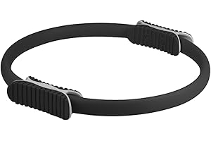 ピラティスリング 30.5cm マジックサークル、これ一箱で全身トレーニング！ピラティス ヨガ バール理学療法。 25cmピラティスミニボール、レジスタンスバンド4個セット。ウェイトを使わない筋力トレーニング