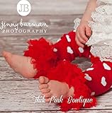 ベビーレッグウォーマー☆バレンタインレッド＆ハート柄０－２才