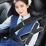 プリウス 専用 シートベルトカバー 40CM 長いサイズ 肩の圧迫感軽減 PRIUS 新型 プリウス 60系 50系 30系 カスタム アクセサリー シートベルト ストッパー クッション 肩と首の保護 てシートベルトの擦り傷を防止し マジックテープ取り付け 内装パーツ 車用品（2本 ブラック）