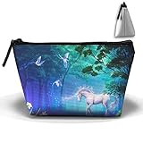 ストレージポータブルバッグコスメティックポーチNice虹ユニコーン大容量Make Up Purse Medicine台形Toiletry Bags