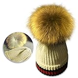 Bonice ベビー帽子 秋冬 ニットハット 子供 手編み帽子 女の子 男の子 ポンポン クリスマス フリースウール厚さ かわいい やわらかい 肌さわりよく ギフトに最適 お出かけ お散歩 耳保護 防