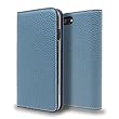 LORNA PASSONI Leather Folio Case for iPhone 8 / 7 ケース Blue 手帳型 本革 【日本正規代理店品】 CP-AP-PHE8-7303