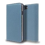 LORNA PASSONI Leather Folio Case for iPhone 8 / 7 ケース Blue 手帳型 本革 【日本正規代理店品】 CP-AP-PHE8-7303