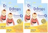 Ddrops Baby 400 IU, 90 Drops, 4 Count by Ddrops [並行輸入品]