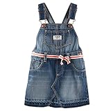 オシュコシュ　OshKosh　デニム　リボン　ジャンパースカート　オーバーオール　デニム　女の子　オーバーオール　ジーパン ワンピース (18Ｍ(1歳半)) [並行輸入品]