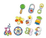 MOLITONG 10 Pieces Fun Baby Toddler Rattle and Teether Toy Set by MOLITONG [並行輸入品]