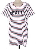 【IZUMIYA】マタニティ ウェア レディース ボーダー Tシャツ 服を着たまま 授乳できる 授乳口 付き 産前 産後 妊婦服 (L)