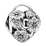 Pandora Floral Heart Palock Charm 791397 [並行輸入品]