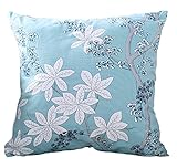 multi-sized両側フローラルプリントクッションカバーlivebycareリネンコットンスローピロパターンジッパーPillowslip枕カバーインテリア装飾用再生勉強部屋 20*20''WITH