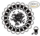 Mini Skater単一穴金具Dリング画像フレームハンガー画像ハンガーwith Screws ( 100個) mns6052