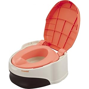 コンビ Combi トイレトレーニング ベビーレーベル 洋式おまるでステップ レーベルコーラル (PI) (おまる:1歳頃~/補助便座+ステップ:1歳6ヶ月頃~対象)