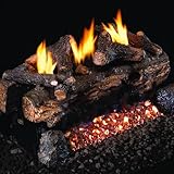 ピーターソンリアルファイアー24インチイブニングFyre分割シースルーログセットwith vent-free天然ガスANSI認定g18 Burner – 変数Flameリモート