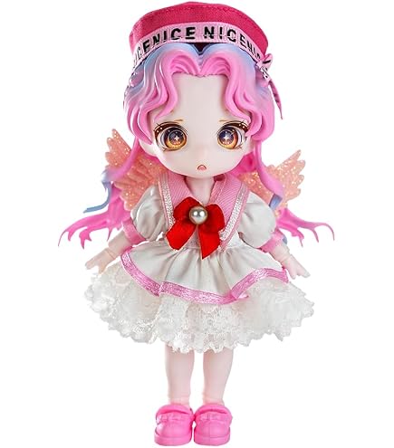 Amazon | QBABY/bjd 身長12.4センチの小さいドール ムッとした口 