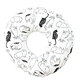 ESMERALDA(エスメラルダ) ドーナツ枕 日本製 ひとつひとつ手作り 赤ちゃん 頭の形が良くなる【まる型】 (キャットフレンズ)