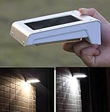 16 LED Waterproof Solar Powered Fence Post Light Motion Sensor Outdoor Garden Patio Path Wall Mount 