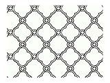 York Wallcoverings AP7480SMP Silhouettes Fretwork Trellis Wallpaper Memo Sample, 8-Inch x 10-Inch [並