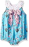 Jelly The Pug Baby Girls' Bow Romper Paris Print 6MO [並行輸入品]
