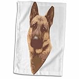 3droseブロンドDesigns Cute and Cuddly犬 – かわいいandぬいぐるみCanine German Shepard面 – タオル 11x17 Towel twl_129000