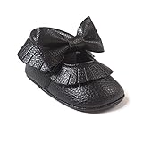 Sabe幼児ベビー女の子男の子リボン付きサンダルカラフルなソフトソールメアリージェーン靴 カラー: ブラック
