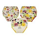 ディズニー【 Disney】ツムツムキャラクター裏パイル防水加工3層トレーニングパンツ3枚組 (90cm)
